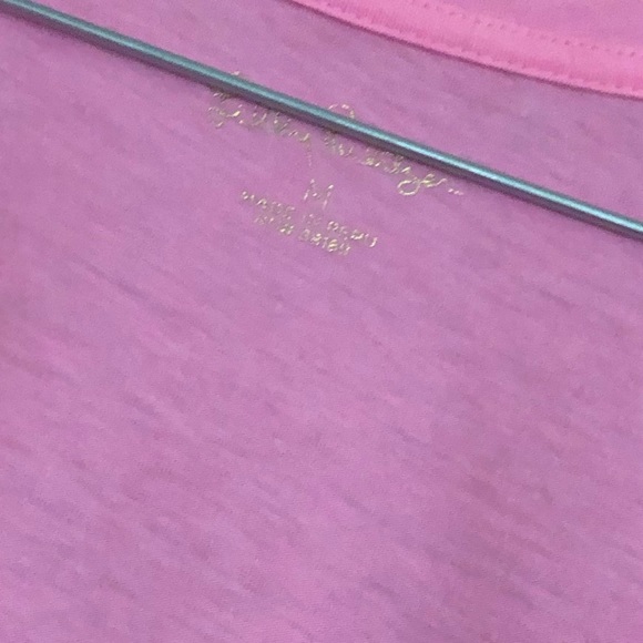 Lilly Pulitzer solid pink lightweight T-shirt medium - Picture 3 of 7